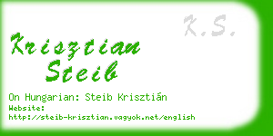 krisztian steib business card